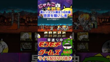 【にゃんこ大戦争】＃２４３　真レジェ！人類ネコ化計画！原罪を購いし時簡単攻略！！YouTube&TikTok同時配信してるよー！【ソシャゲ配信】＃shorts