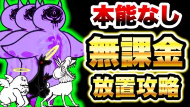 まごころをネコに　本能なし無課金編成で攻略(準備して放置)　絶・死霊妖精クオリネム降臨　にゃんこ大戦争