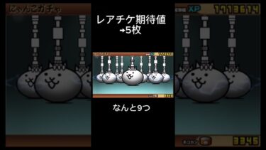 集めたてほやほやのにゃんチケ解放#にゃんこ大戦争 #shorts #初心者