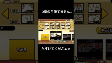 2章の月勝てないのでアドバイスとかあったらお願いします… #おすすめにのりたい #にゃんこ大戦争初心者 #にゃんこ大戦争 #アドバイスお願いします　#野獣先輩　#眠くなったら寝る