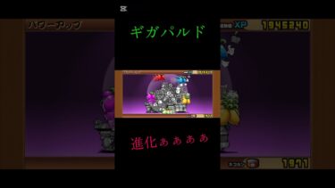 ギガパルド進化ぁぁぁぁ#にゃんこ大戦争 #にゃんこ大戦争初心者