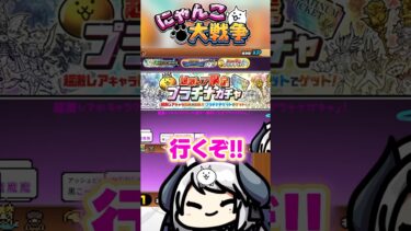 【プラチナガチャ】え？引き強すぎ？？ #にゃんこ大戦争 #ガチャ #shorts