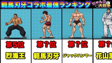 範馬刃牙コラボ最強キャラランキング　にゃんこ大戦争