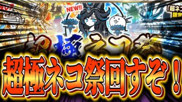 【にゃんこ大戦争】超極ネコ祭回すぞ！！