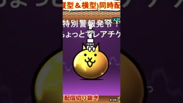 【にゃんこ大戦争】＃４０９　超極ネコ祭神引き集！レアチケ１３８連編②！YouTube&TikTok同時配信してるよー【ソシャゲ配信】＃shorts