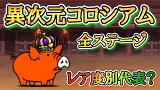 高難易度!?異次元コロシアム全ステージを攻略!!!! レア度代表戦とはなんぞや???【にゃんこ大戦争】