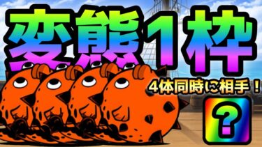 この変態無課金を使えば1枠で攻略出来ます　にゃんこ大戦争