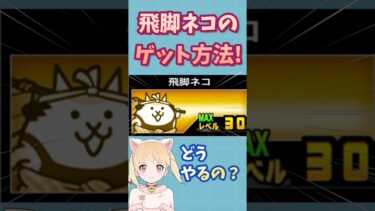 【1分で分かる】最速で飛脚ネコをゲットする方法！【にゃんこ大戦争】【初心者】