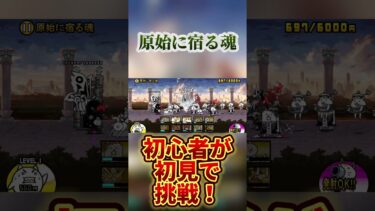 「原始に宿る魂」を初心者が初見で挑戦！【#にゃんこ大戦争 】