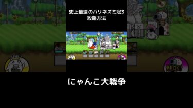 史上最速のハリネズミ冠3 攻略方法 #にゃんこ大戦争 #ソニック #ソニックコラボ