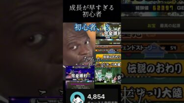成長が早すぎる初心者#にゃんこ大戦争#shorts#バズれ