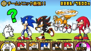 チームソニックが最強すぎる！最強ボスたちを余裕でサクサク倒していっちゃう動画！【厳選まとめ5選】　にゃんこ大戦争
