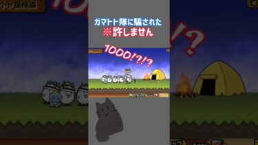 ガマトト隊に騙された。【にゃんこ大戦争】#にゃんこ大戦争 #にゃんこ #にゃんこ大戦争ネタ #battlecats #battlecatsgameplay #にゃんこ大戦争初心者 #shorts