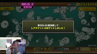 #30【にゃんち大戦争】【配信】【5/13】クリア回数1000突破🎉逆襲のカバ全力周回します！！UR16367〜