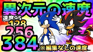 【異次元の速度】ソニックとシャドウの速度を95→384までアップしたら・・アホ過ぎたw  にゃんこ大戦争