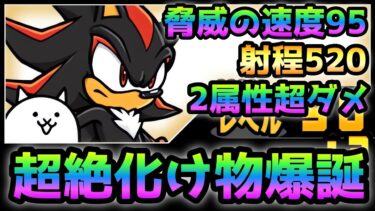 シャドウ  現最速速度95！2属性超ダメの化け物w  性能紹介　にゃんこ大戦争