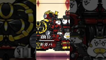 最強ランキング（個人の感想）#にゃんこ大戦争 #ゲーム実況 #shorts #えんじょい勢