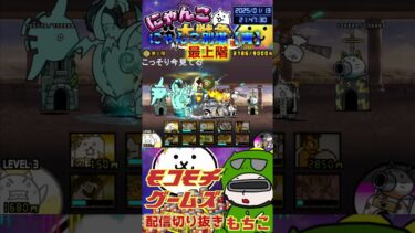 【にゃんこ大戦争】＃４２５　にゃんこ別塔【青】最上階簡単攻略！YouTube&TikTok同時配信してるよー【ソシャゲ配信】＃shorts