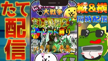 【#にゃんこ大戦争 ライブ配信】＃２６９　真レジェ冠２ルーレット縛り！パラリラ半島から！ #shorts #thebattlecats ＃プラチナチケット