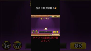 にゃんこ大戦争　極ネコ大爆死　　#にゃんこ大戦争 #ゲーム実況 #ショート #にゃんこ #ゲーム