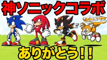 ラストチャンス！絶対にソニックキャラを手に入れたくなる動画！次のコラボなんて待ってられないぞ！【ソニックまとめ15選】　にゃんこ大戦争