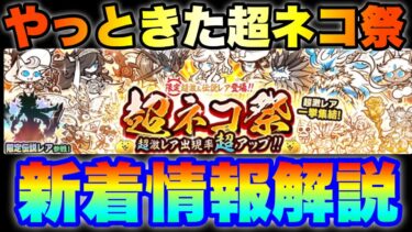 やっときた超ネコ祭ガチャ＆新着情報を解説！　#にゃんこ大戦争　#battlecats