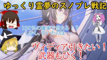 霊夢のスノブレガチャ！ヴィディアを必ず当てる！[スノウブレイク]