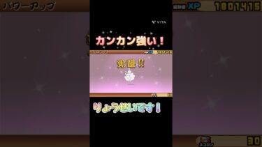 カンカン強い‼️【にゃんこ大戦争】#にゃんこ大戦争 #ゲーム #にゃんこ #初心者 #shorts