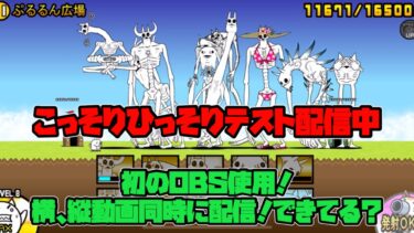 【にゃんこ大戦争】横型、縦型同時こっそり配信テスト！