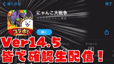 【にゃんこ大戦争】今度のコラボはエヴァ復刻けぇ！Ver14.5のアプデ確認生配信