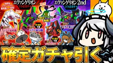 【#にゃんこ大戦争】エヴァコラボガチャ引きます！！【 #あくまメリル 】