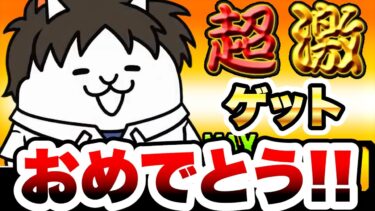 ネコシンジを当てた人おめでとう！！　にゃんこ大戦争