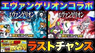 超激レア確定！エヴァンゲリオンコラボガチャのラストチャンスです！#にゃんこ大戦争　#battlecats